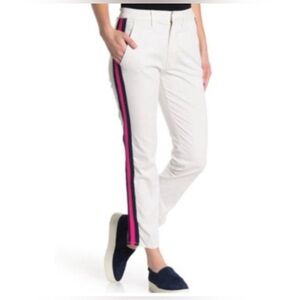 MOTHER The Straight Shaker Ankle Prep “Killing Time” Chalk Racer Pants Size 31